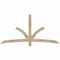 Ekena Millwork Davenport Rough Sawn Timber Gable Bracket, Douglas Fir, 84"W x 42"H x 4"D x 4"F, 12/12 Pitch GBW084X42X0404DAV00RDF - alternate 1